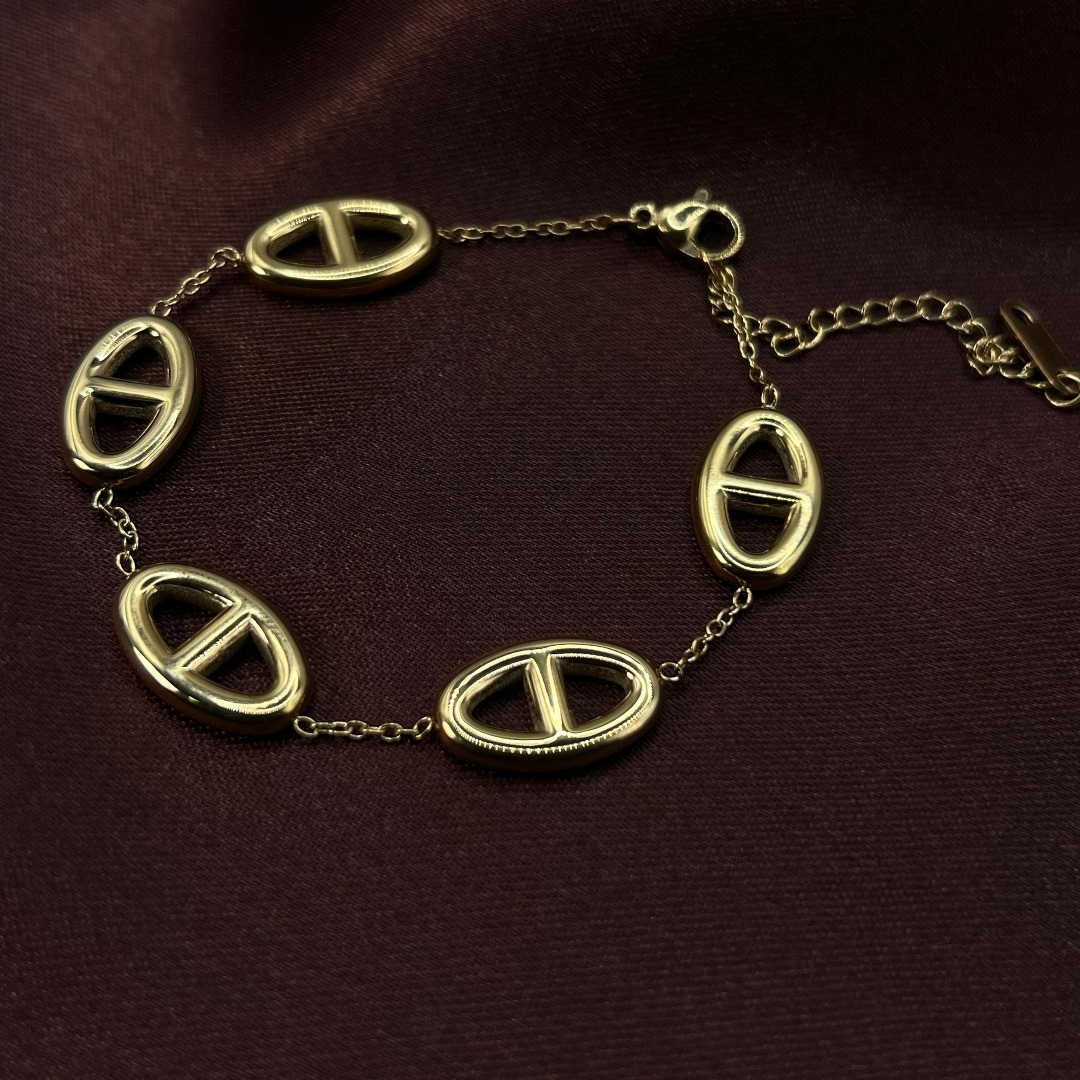 Bracelet Noir et or