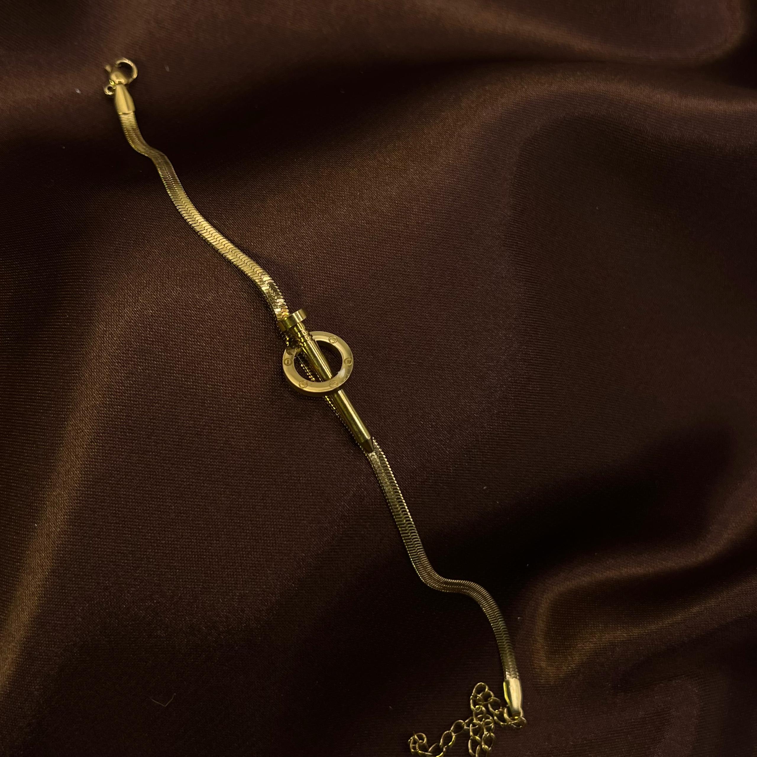 Gourmette Maille Marine